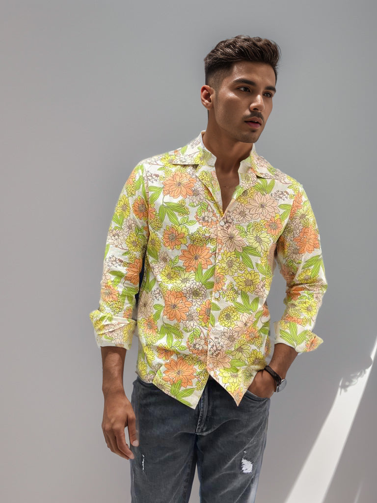 MULTICOLOUR FLORAL SHIRT