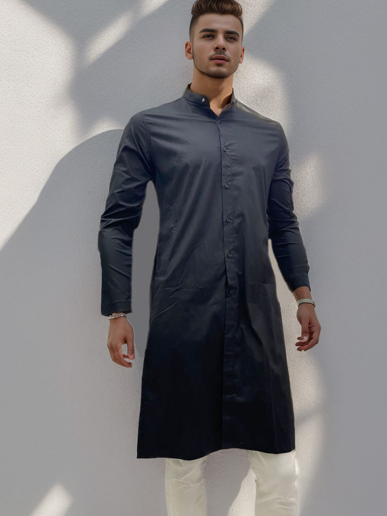 BLACK KURTA