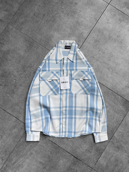 SKY BLUE CHECKS  SHIRT