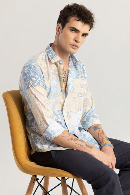 PAISLEY PATCH YELLOW SHIRT