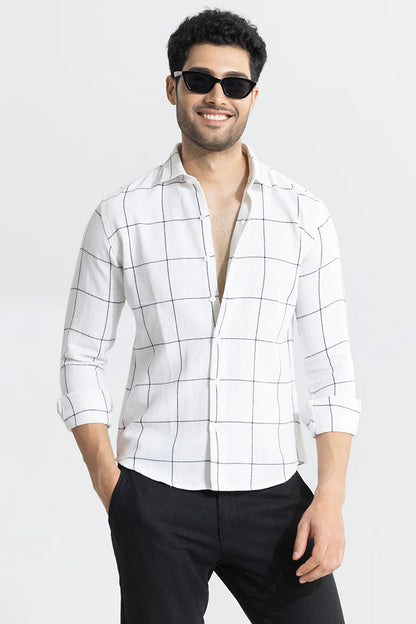 GRIDIRON WHITE CHECKS SHIRT