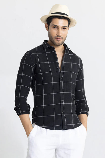 GRIDIRON BLACK CHECKS SHIRT