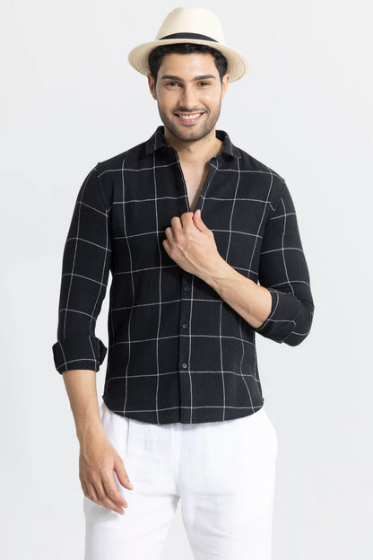 GRIDIRON BLACK CHECKS SHIRT