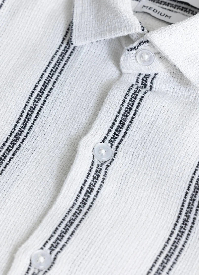 MOD STRIPE WHITE SHIRT