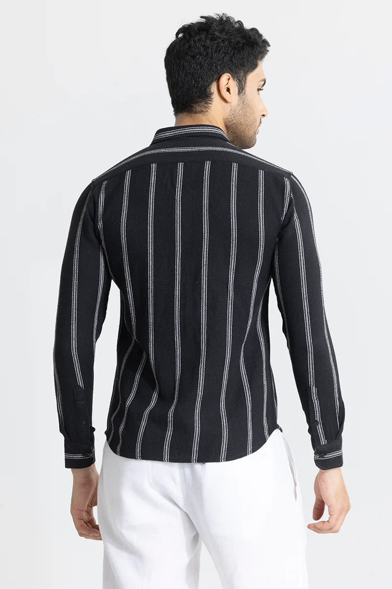 MOD STRIPE BLACK SHIRT