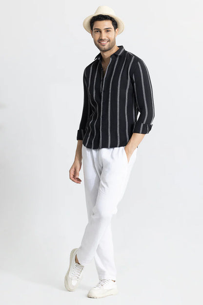 MOD STRIPE BLACK SHIRT