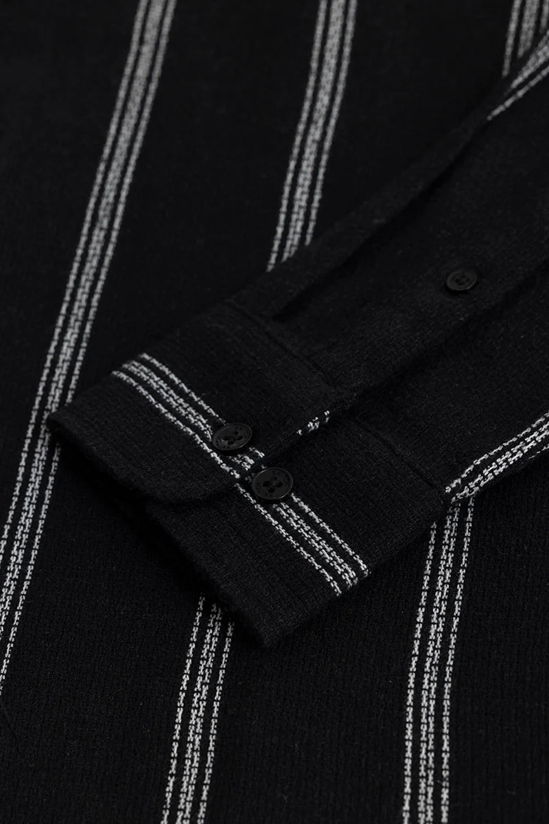 MOD STRIPE BLACK SHIRT