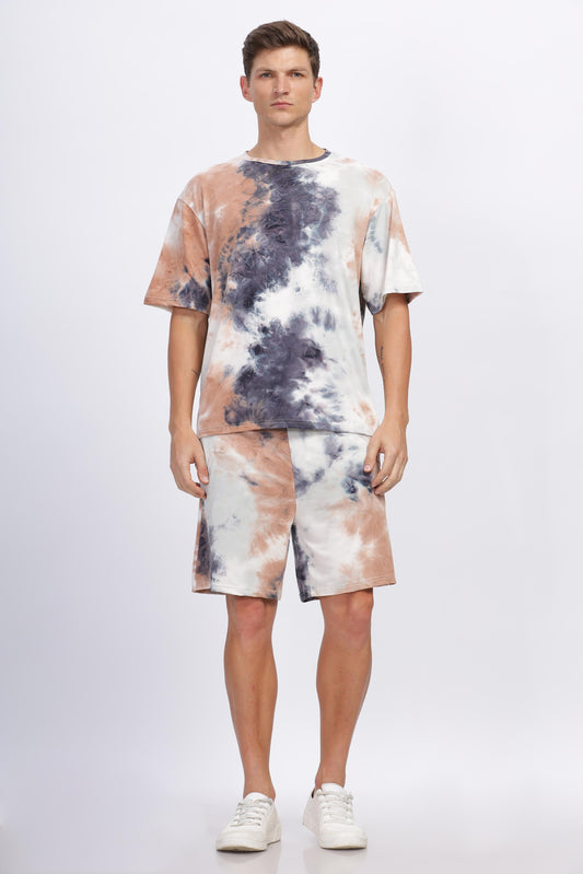 COLORFUL TIE-DYE OVERSIZED CO-ORDS