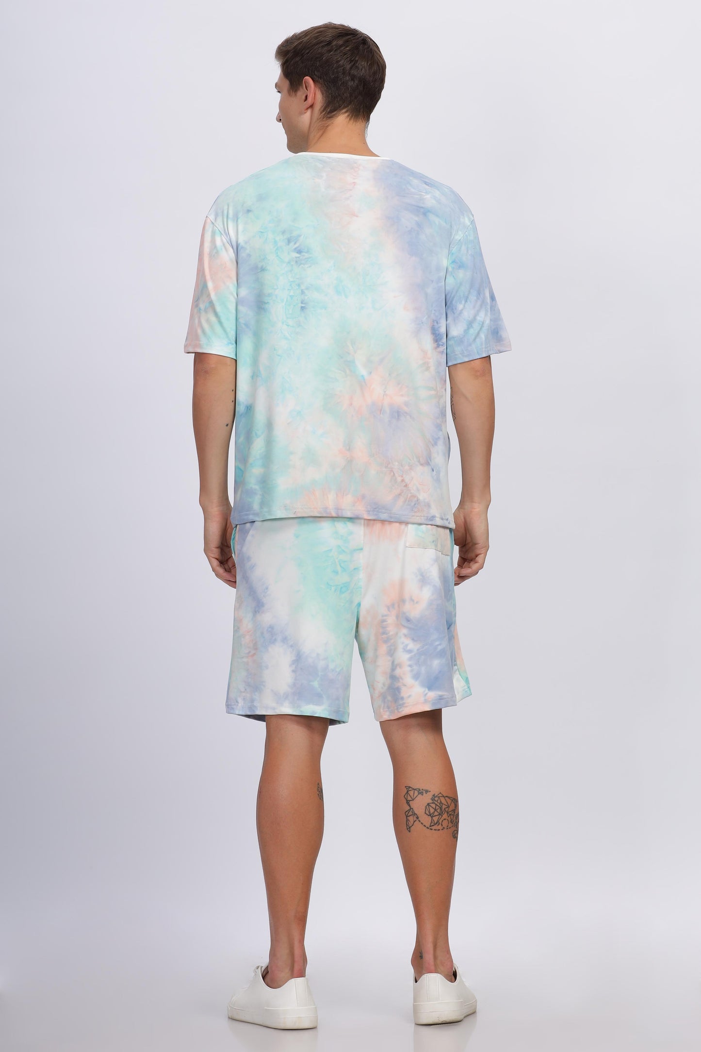 TIE-DYE MIXED COLOR OVERSIZED CO-ORDS