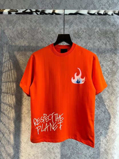 ORANGE OVERSIZED T-SHIRT